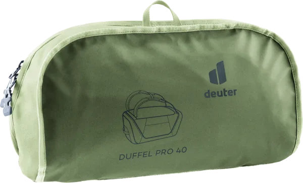 Deuter Duffel Pro 40 – Vnější kapsa a vlastní zámek