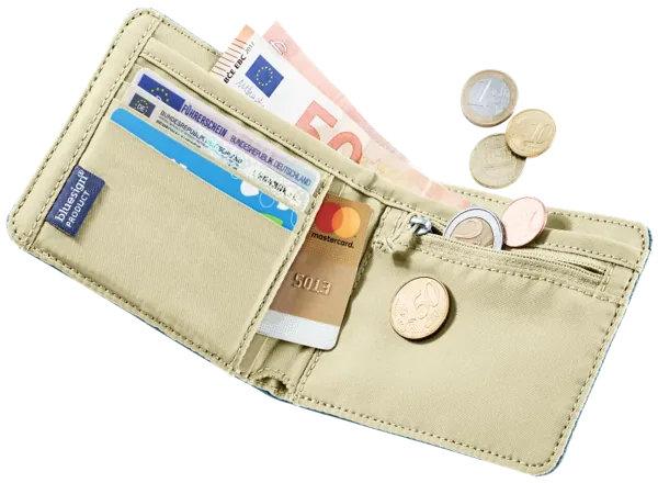Deuter Wallet – Bankovky, mince i karty zvlášť