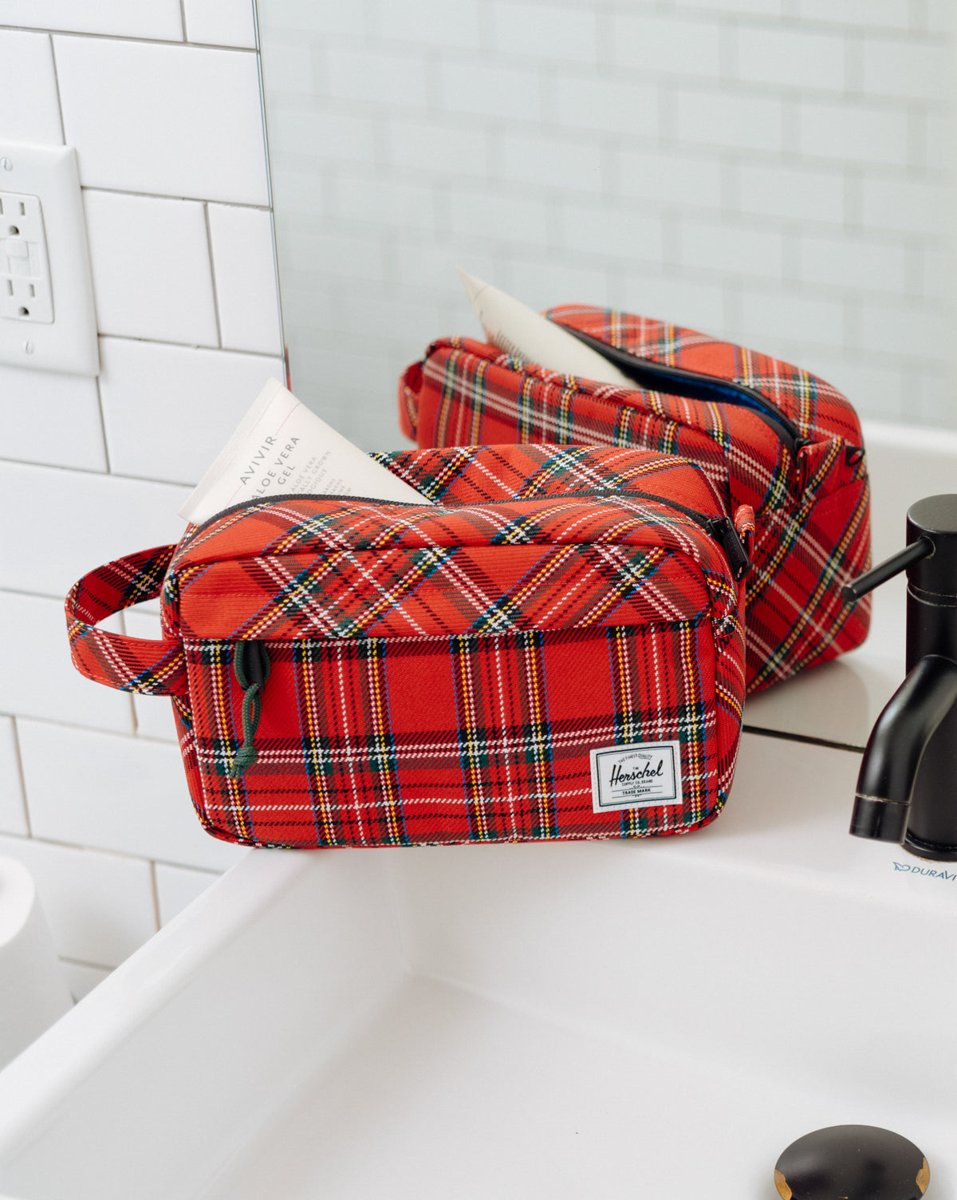 Herschel Chapter Plaid Travel Kit – fotografie modelu