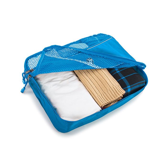 Heys Eco Packing Cube 5pc Set II Blue – Pět velikostí pro vlastní rozdělení