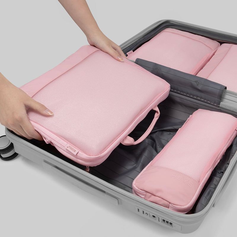 Heys Ecotex Compression Packing Cube 4 Pc Set Lilac Blossom – další pohled
