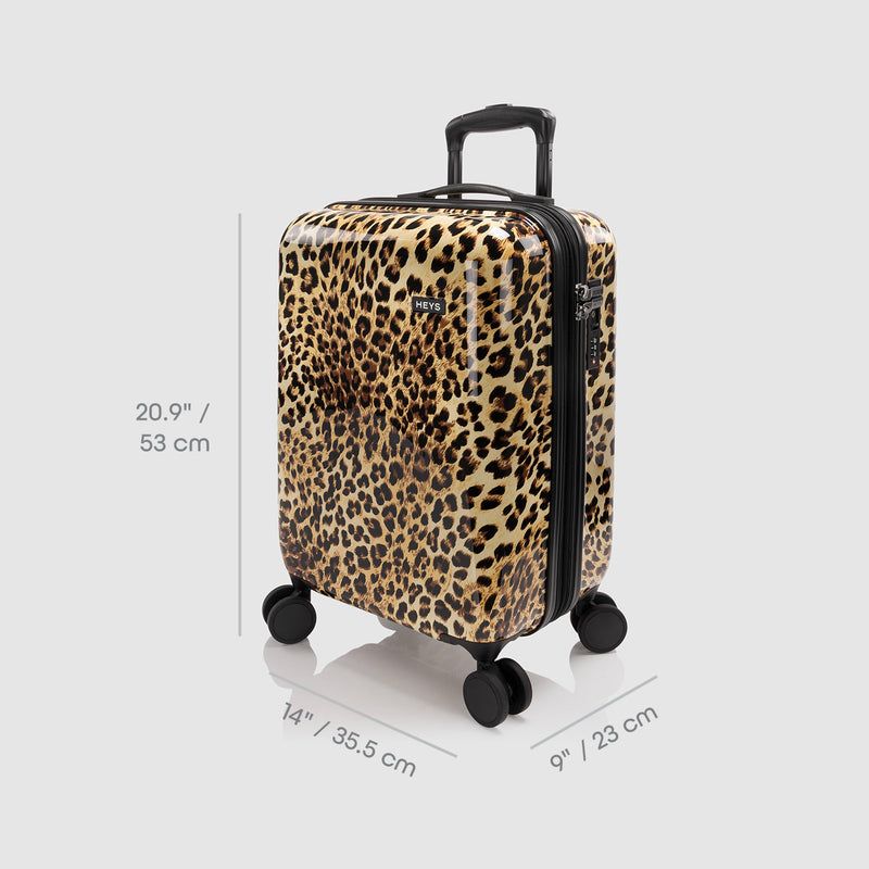 Heys Elite Brown Leopard S – Rozměry pro plánování cesty
