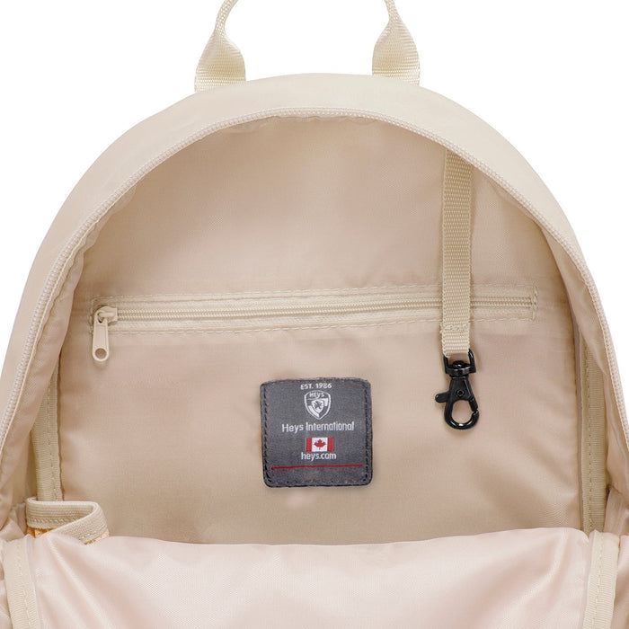 Heys Basic Backpack Tan – Tři oddělené zipové kapsy