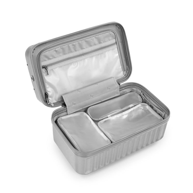 Heys Luxe Beauty Case Silver – Přehledné rozdělení kosmetiky