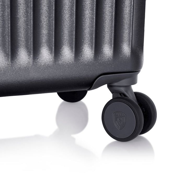Heys Luxe L Gunmetal – Pojezd a rezerva prostoru