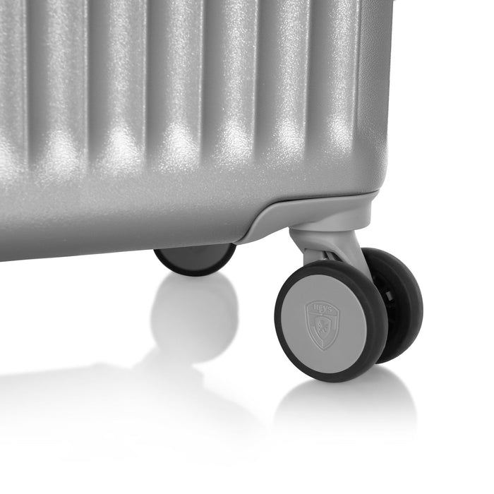Heys Luxe L Silver – Pojezd a rezerva prostoru