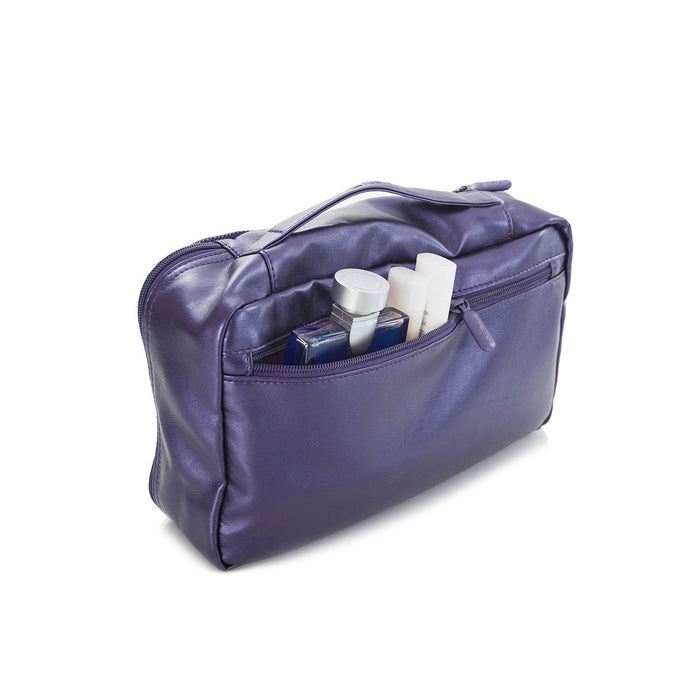 Heys Metallic Packing Cube Navy – 5 kusů – Další kapsa na zadní straně