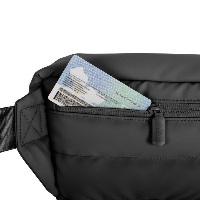 Heys Puffer Mini Waist Bag Black – Skrytá zadní kapsa