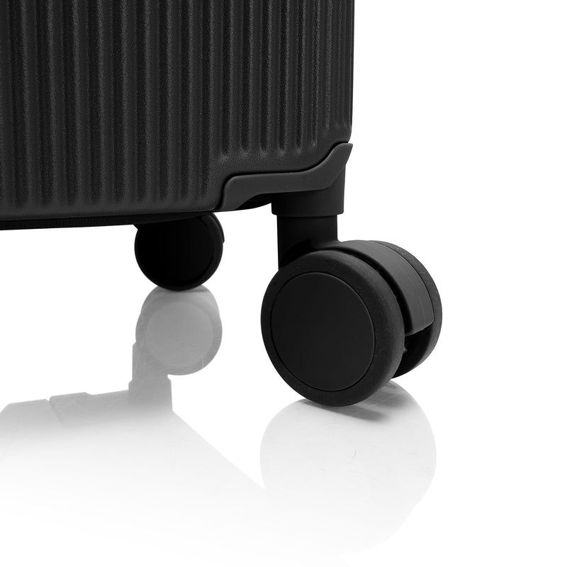 Heys Nexus One S Black – Dvojitá kolečka a hliníková rukojeť