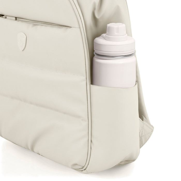 Heys Puffer Backpack Off White 13 l – Dvě boční přihrádky na láhve