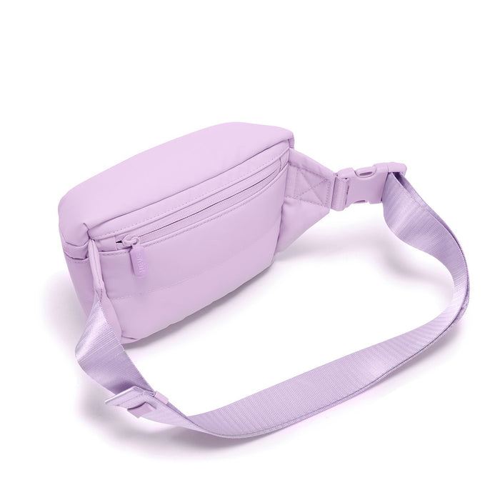 Heys Puffer Mini Waist Bag Lavender – Skrytá zadní kapsa