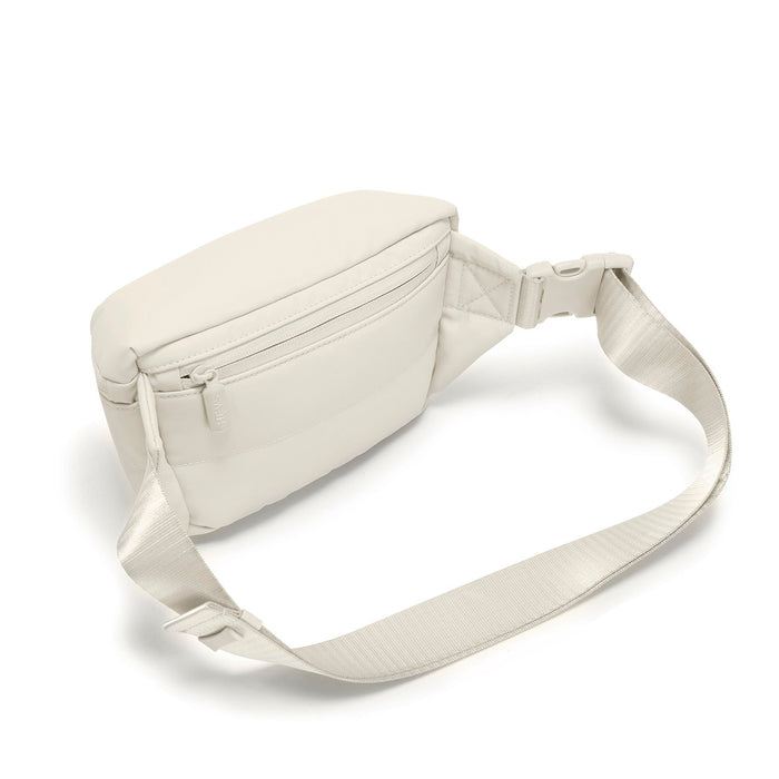 Heys Puffer Mini Waist Bag Off White – Skrytá zadní kapsa