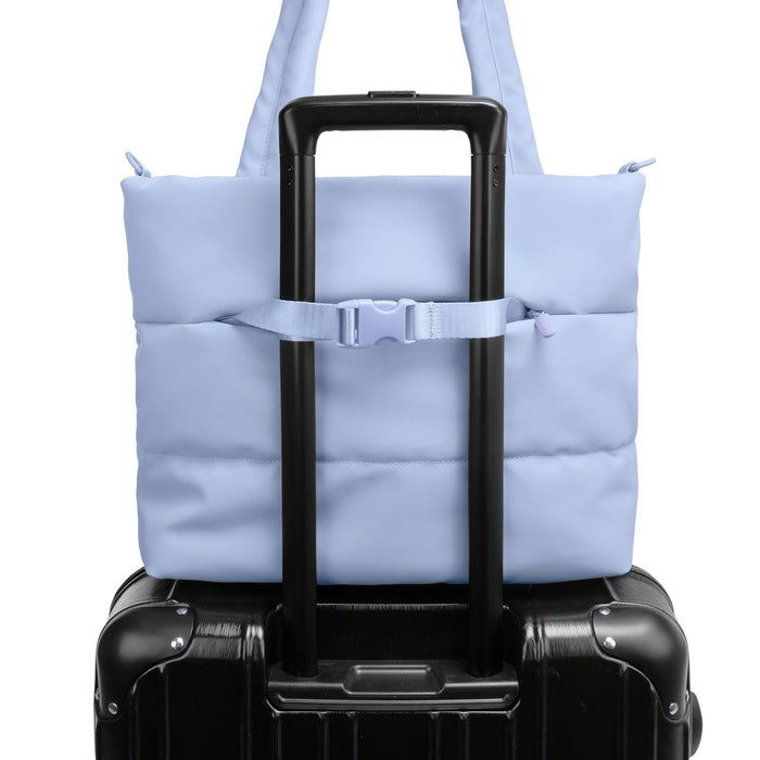 Heys Puffer Tote Bag Light Blue – Ucha i odnímatelný popruh