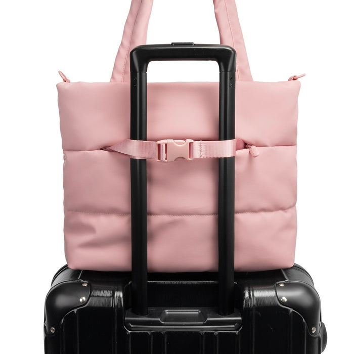 Heys Puffer Tote Bag Rose – Ucha i odnímatelný popruh