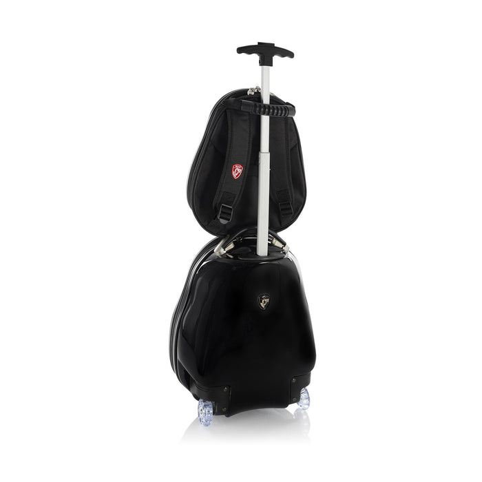 Heys Travel Tots Lightweight Kids Panda – sada batohu a kufru – Kombinace skořepiny a textilu