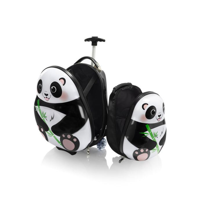 Heys Travel Tots Lightweight Kids Panda – sada batohu a kufru – Podšívka a oddělené části