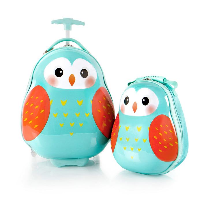 Heys Travel Tots Lightweight Kids Owl – sada batohu a kufru