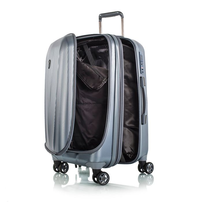 Heys Vantage Smart Luggage L Slate Blue – Přední část otevřete samostatně