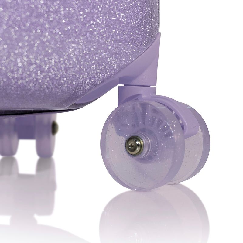 Heys xCase Galaxy S Cosmic Amethyst – Průsvitná třpytivá kolečka