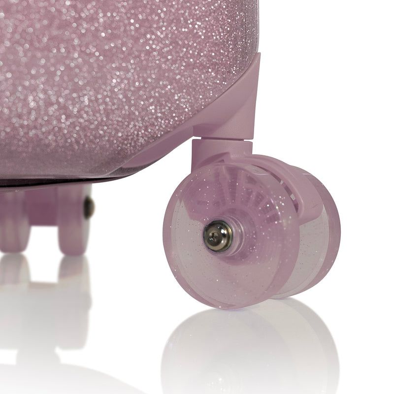 Heys xCase Galaxy S Pink Aurora – Průsvitná třpytivá kolečka