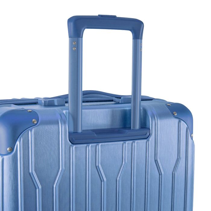Heys Xtrak L Icy blue – Hliník a gelové polstrování