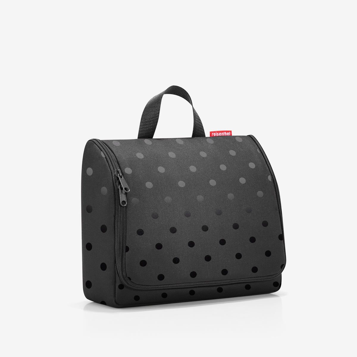 Reisenthel Toiletbag XL Glossy dots black – produktový detail