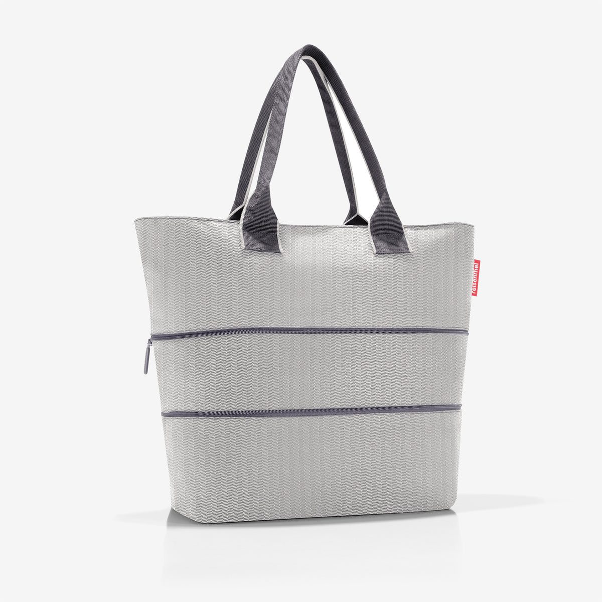 Reisenthel Shopper E1 Herringbone Grey – produktový detail