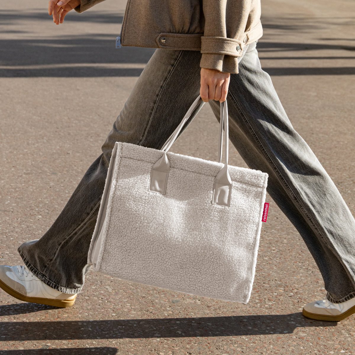 Reisenthel Daily Shopper Teddy Sand – lifestyle fotografie