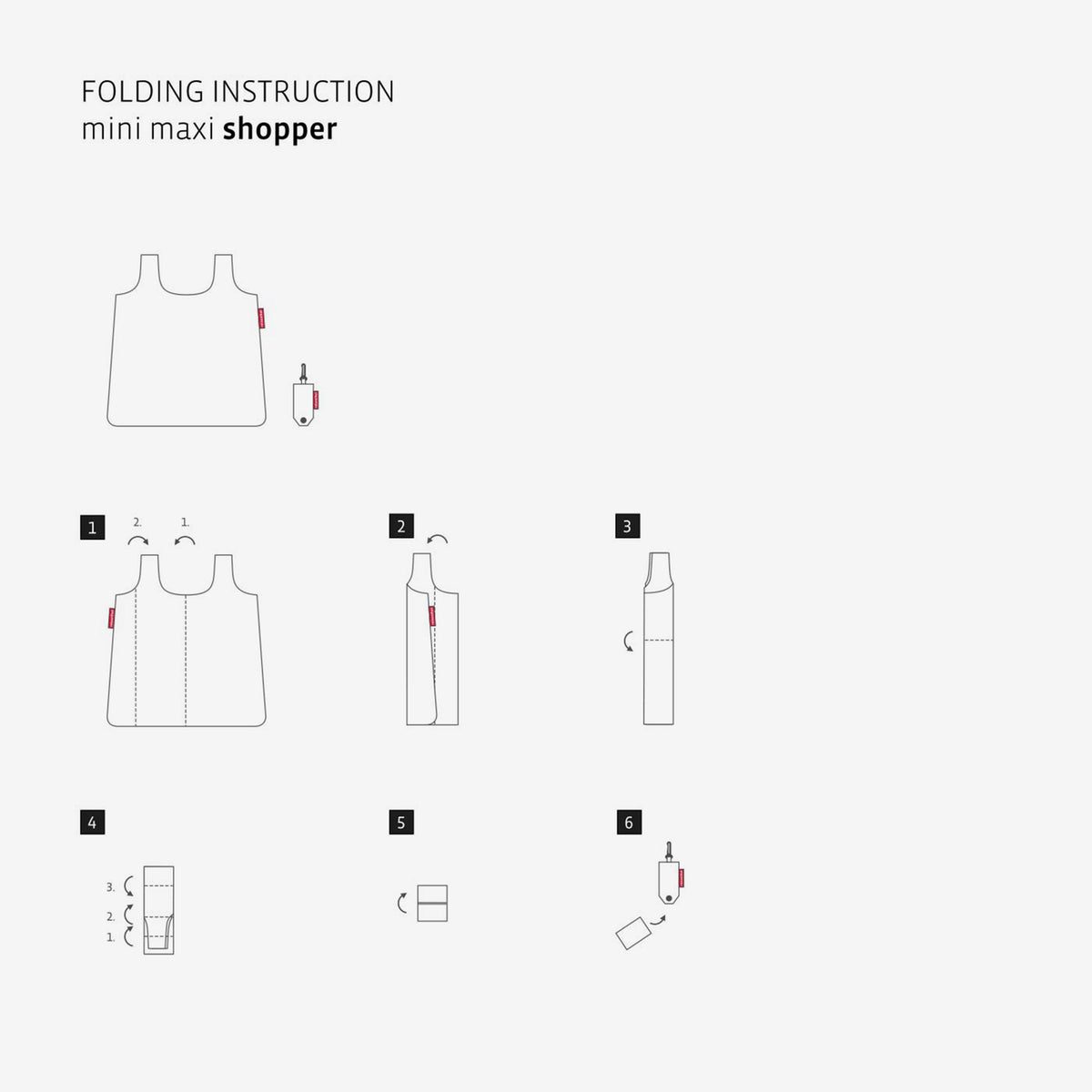 Reisenthel Mini Maxi Shopper 2 Red – produktový detail