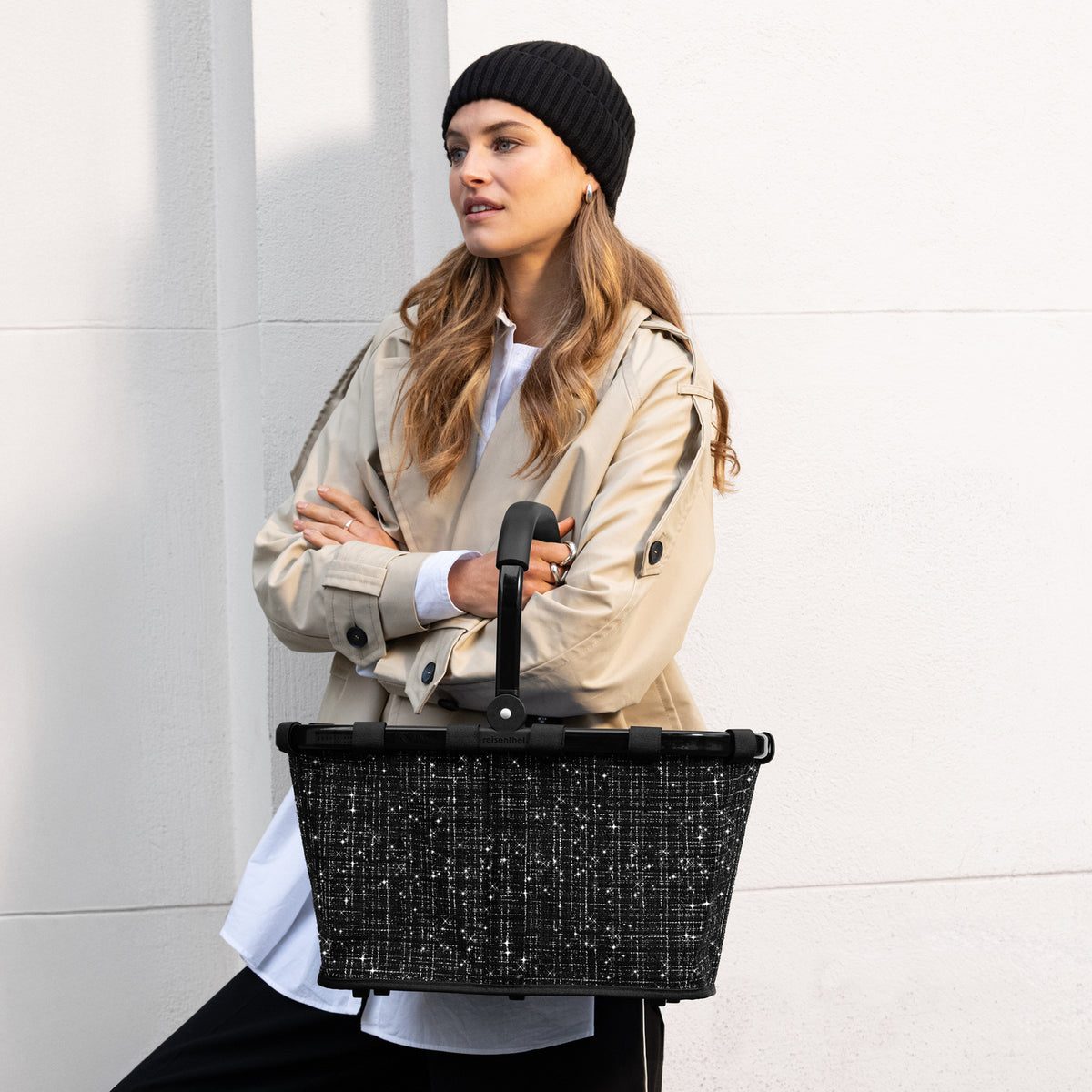 Reisenthel Carrybag Boucle Black – lifestyle fotografie