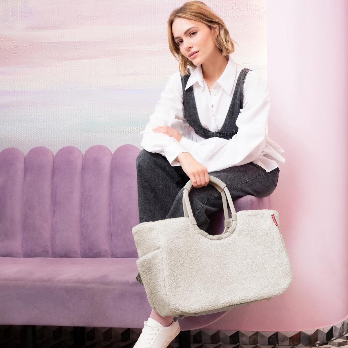 Reisenthel Loopshopper L Teddy Sand – lifestyle fotografie