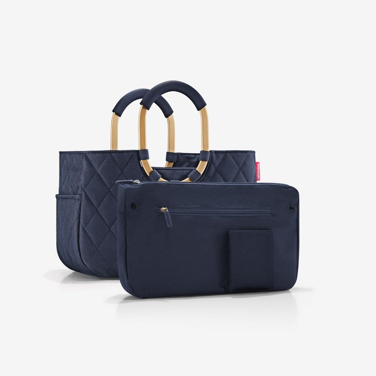 Reisenthel Loopshopper M Frame Rhombus Midnight Gold – produktový detail