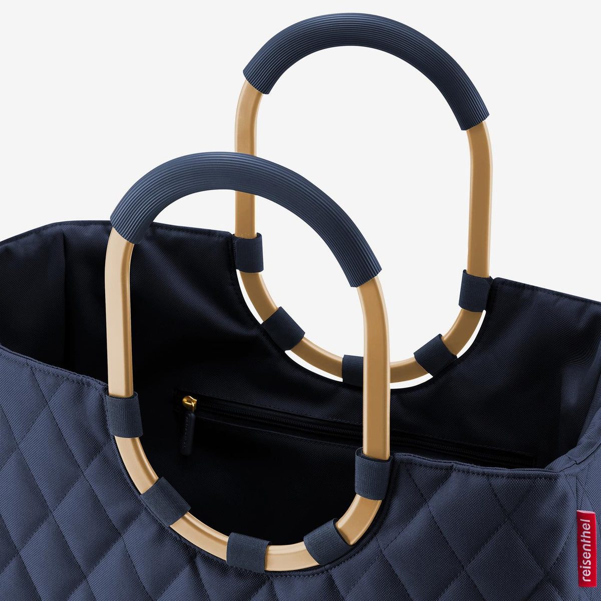 Reisenthel Loopshopper L Frame Rhombus Midnight Gold – produktový detail