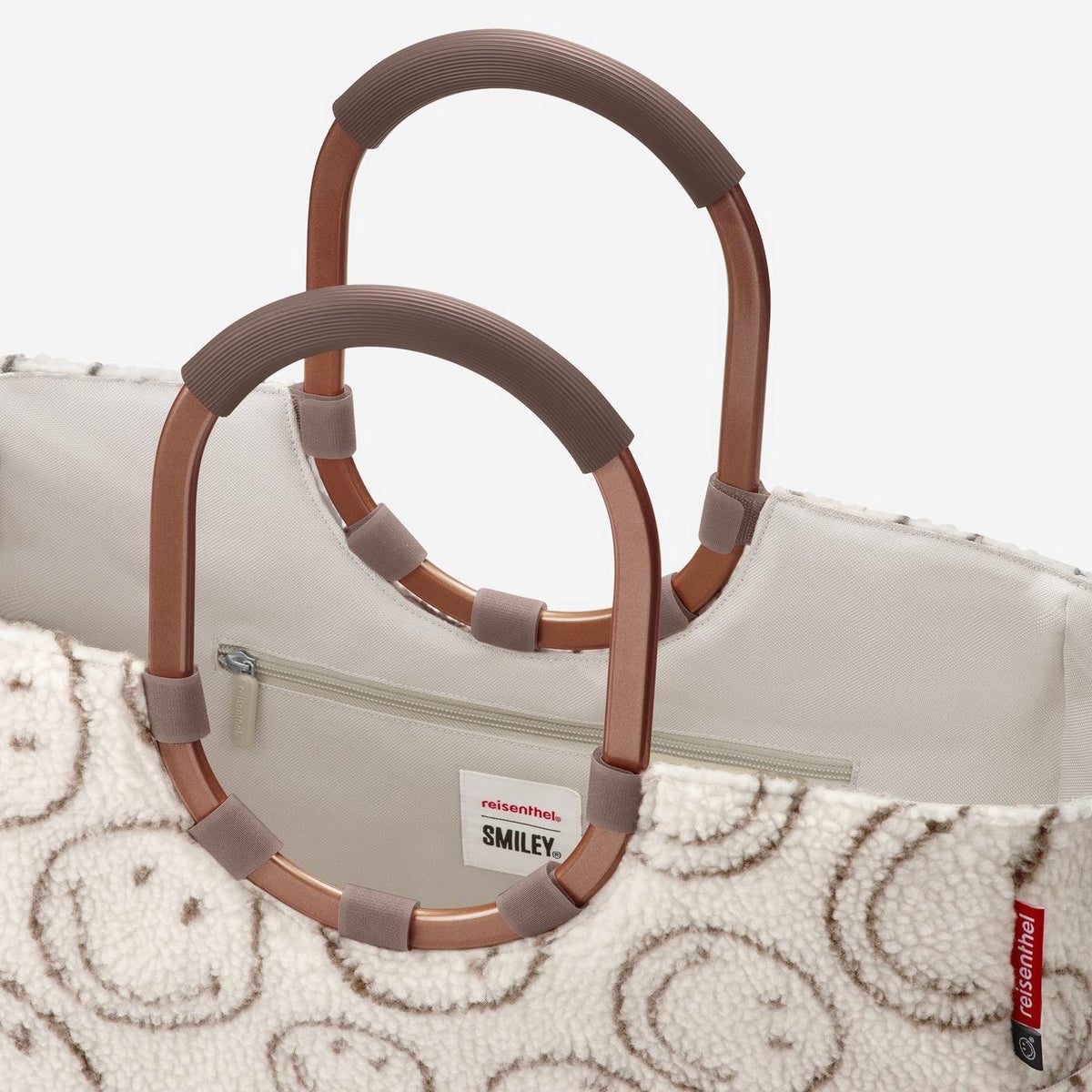Reisenthel Loopshopper L Smiley Teddy Chocolate – produktový detail