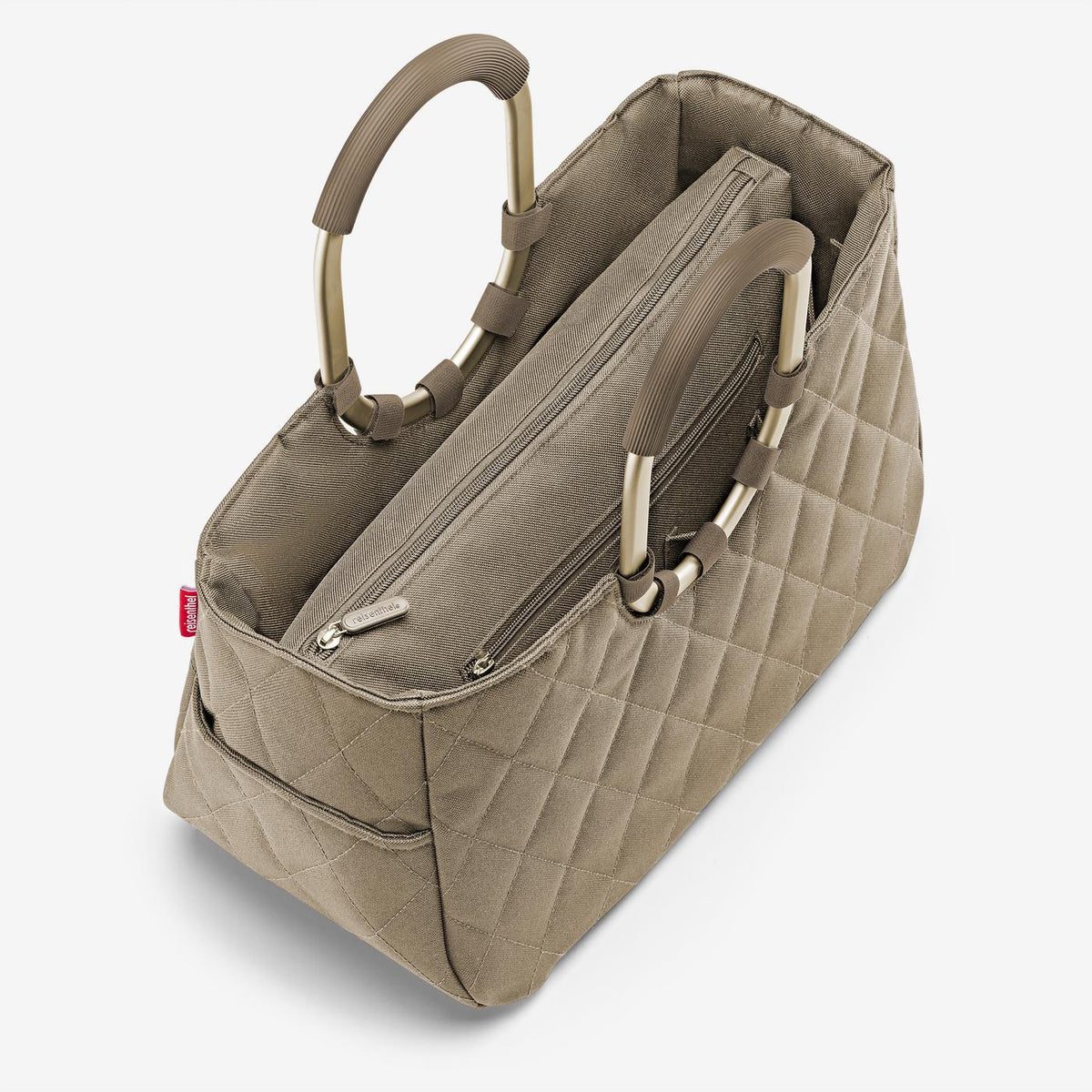 Reisenthel Loopshopper M Frame Rhombus Olive – produktový detail