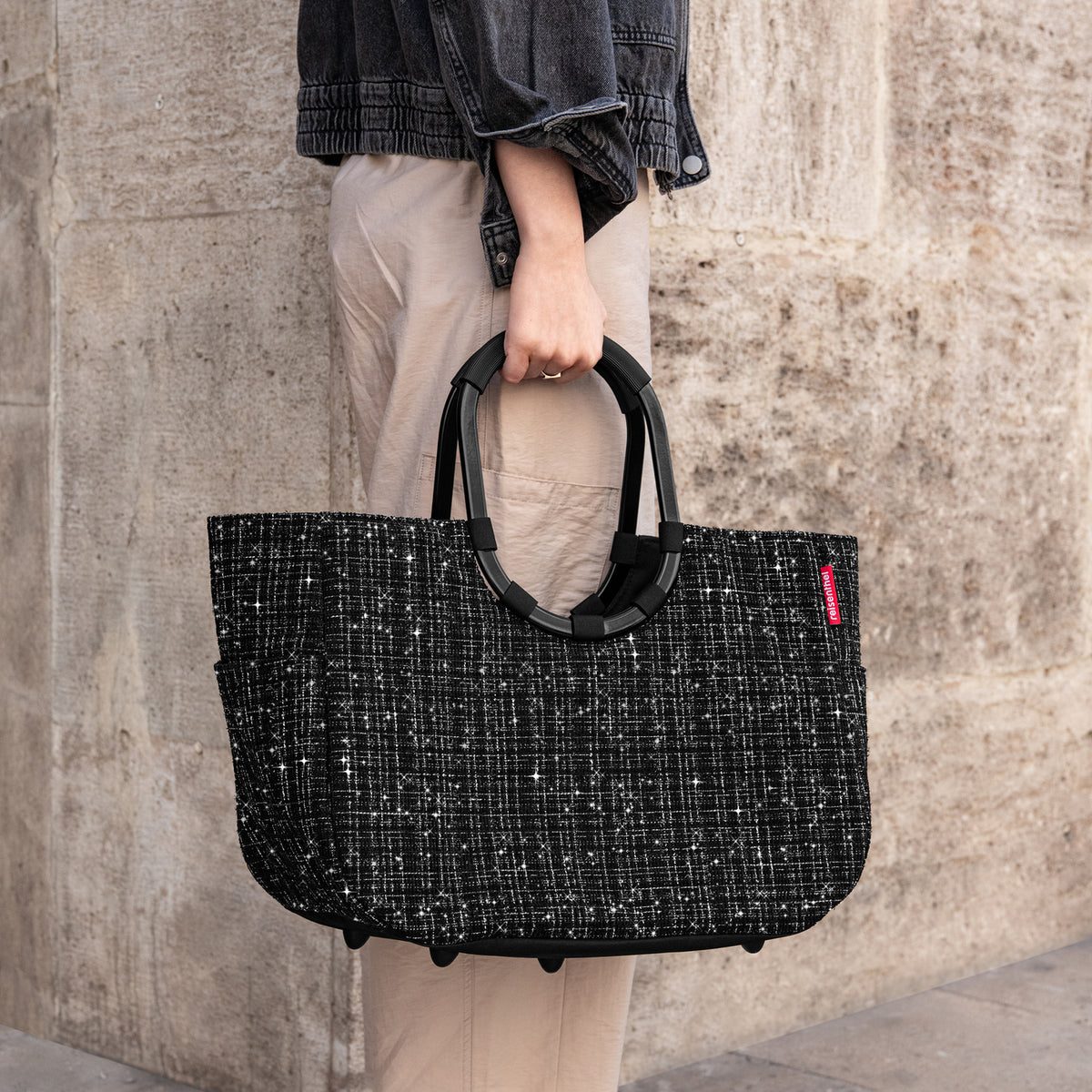 Reisenthel Loopshopper L Boucle Black – lifestyle fotografie