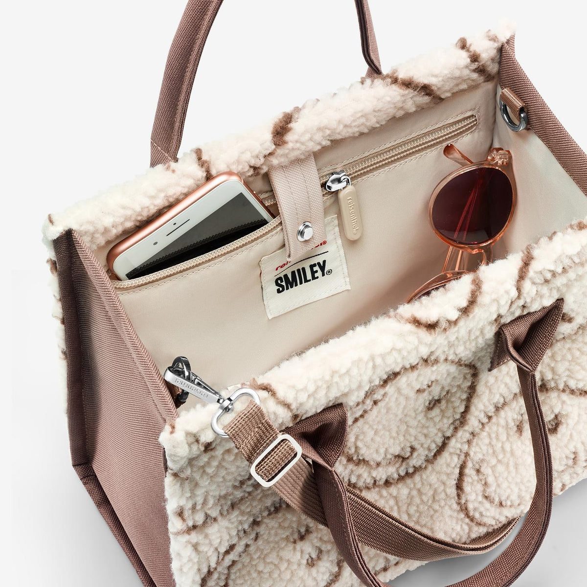 Reisenthel Daily Shopper XS Smiley Teddy Chocolate – produktový detail