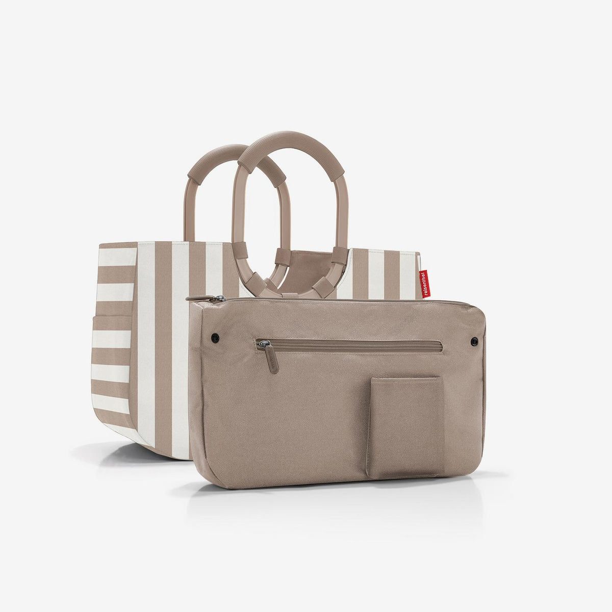 Reisenthel Loopshopper M Summerstripes coffee – produktový detail