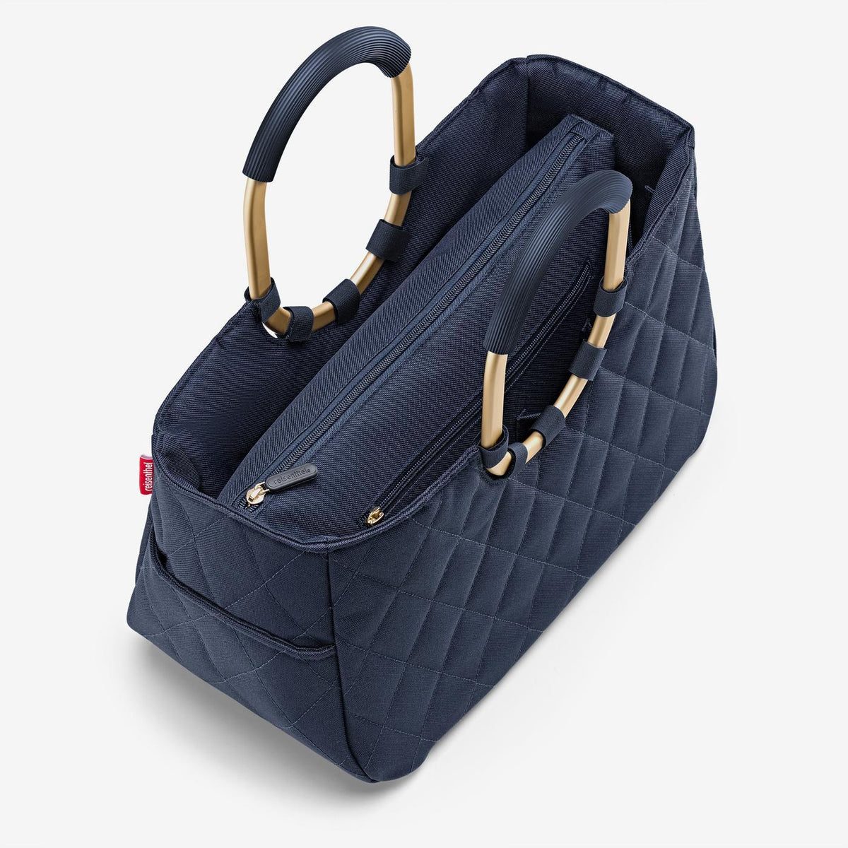 Reisenthel Loopshopper M Frame Rhombus Midnight Gold – produktový detail