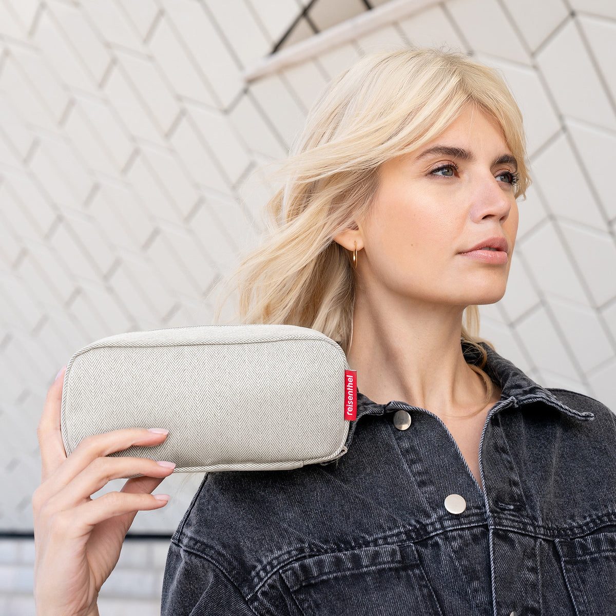 Reisenthel Multicase Herringbone Sand – lifestyle fotografie