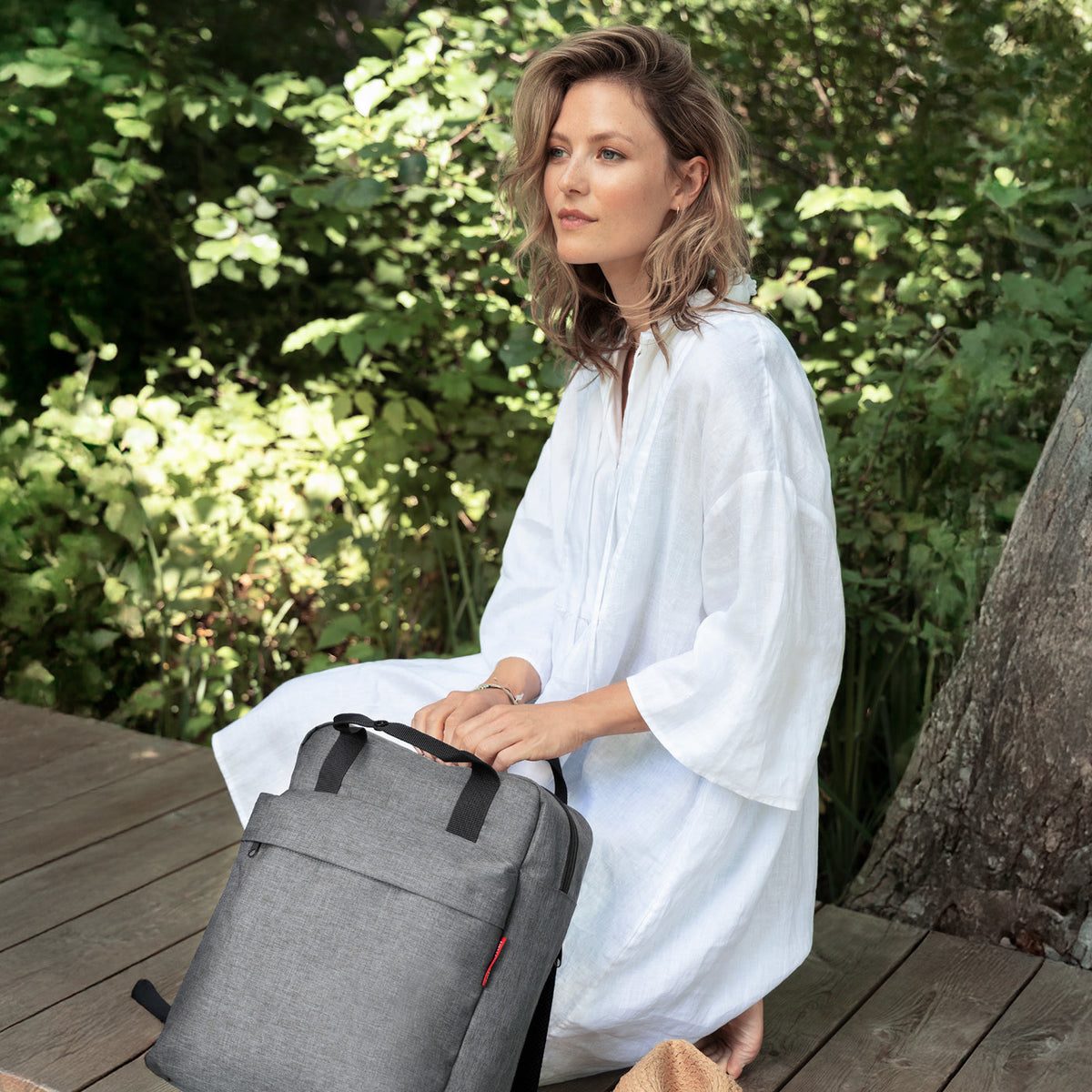 Reisenthel Allday M Twist Silver – lifestyle fotografie