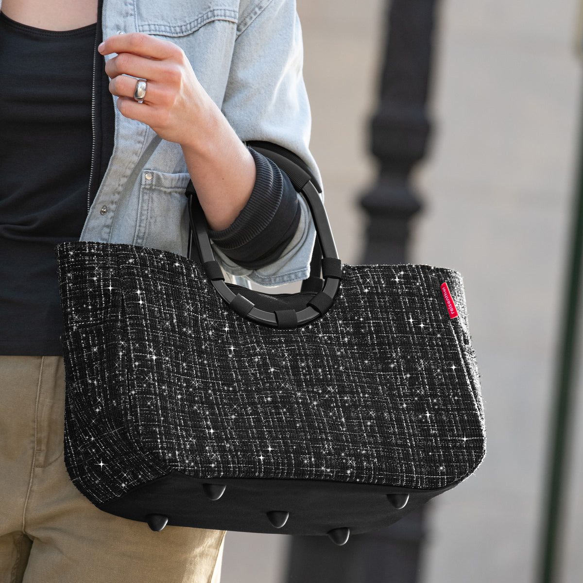 Reisenthel Loopshopper M Boucle Black – lifestyle fotografie