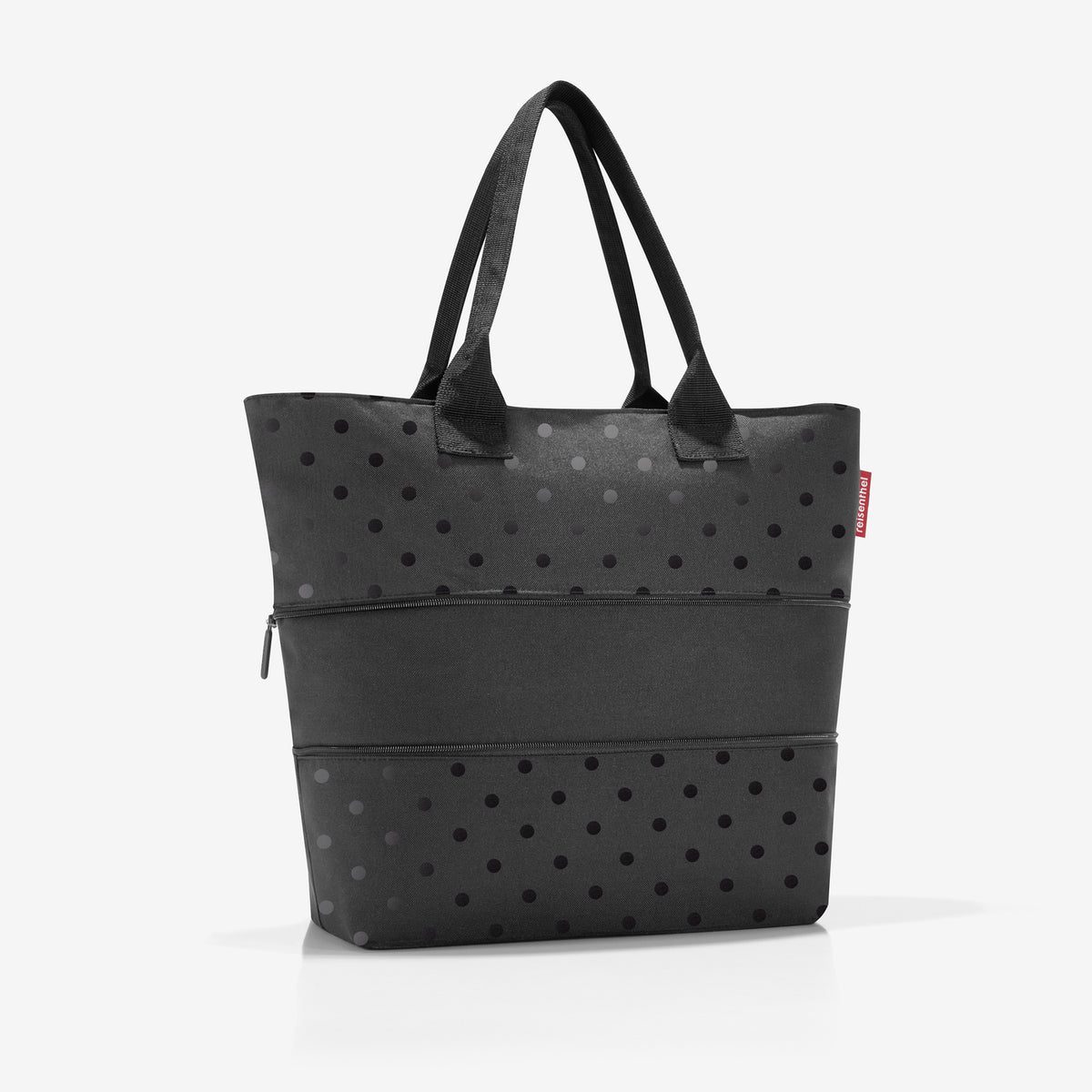 Reisenthel Shopper E1 Glossy dots black – produktový detail