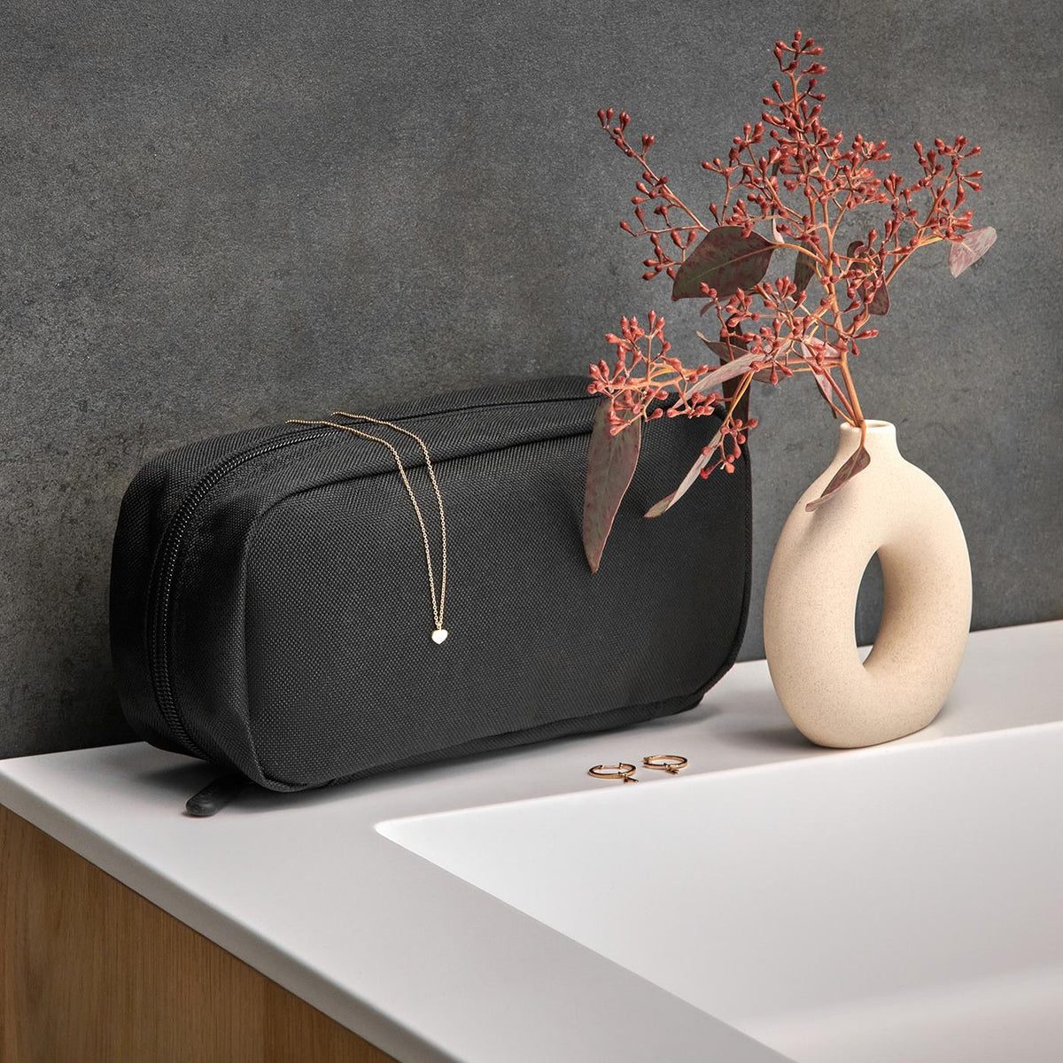 Reisenthel Multicase Metallic Dots Coffee – lifestyle fotografie