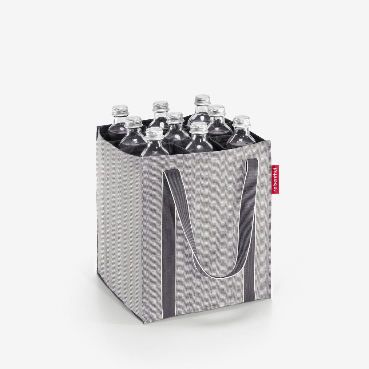 Reisenthel Bottlebag Herringbone Grey – produktový detail