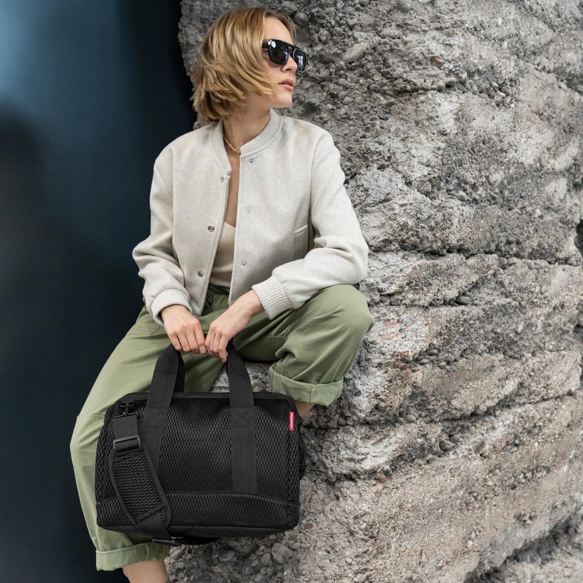 Reisenthel Allrounder M Mesh black – lifestyle fotografie