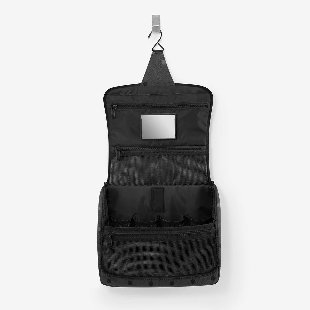 Reisenthel Toiletbag XL Glossy dots black – produktový detail