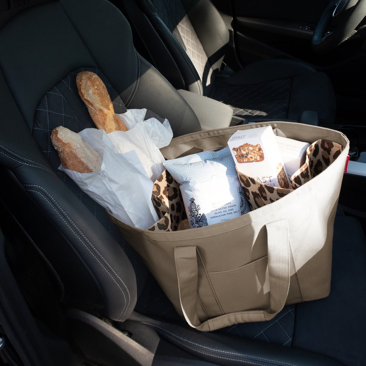 Reisenthel Marketshopper Taupe – lifestyle fotografie