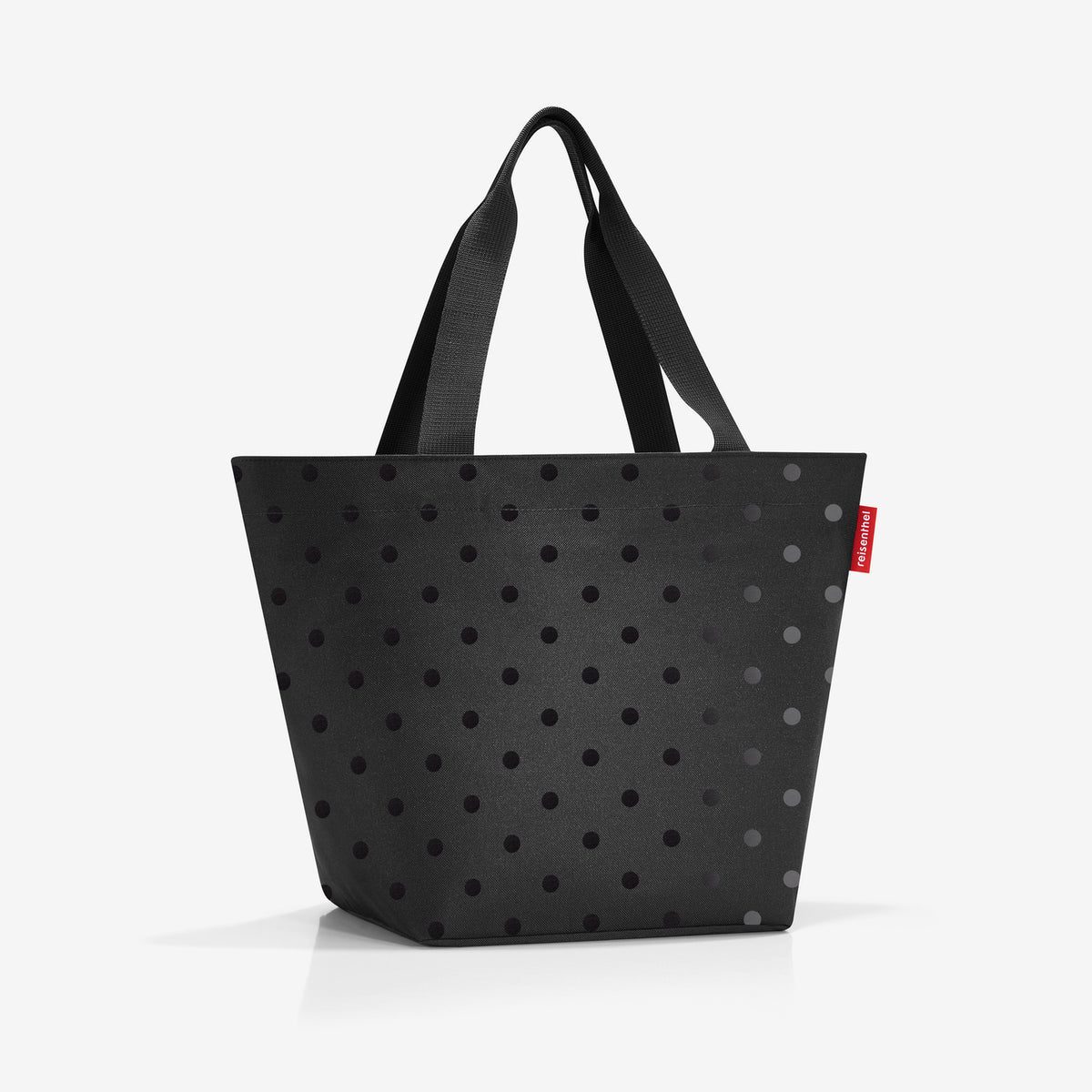 Reisenthel Shopper M Glossy dots black – produktový detail