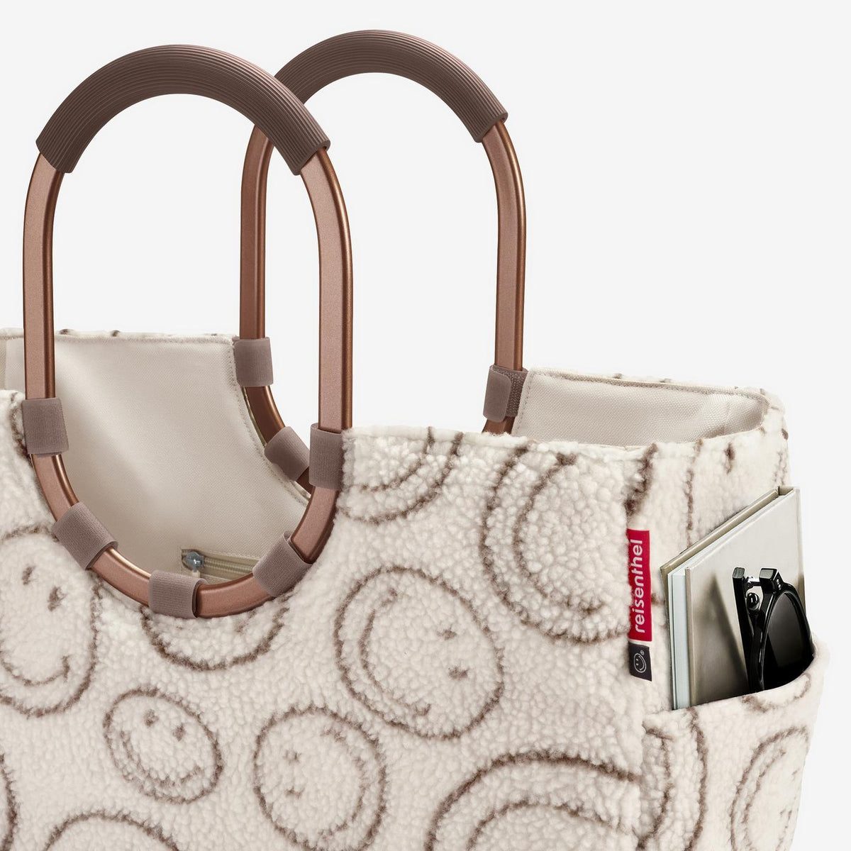 Reisenthel Loopshopper L Smiley Teddy Chocolate – produktový detail